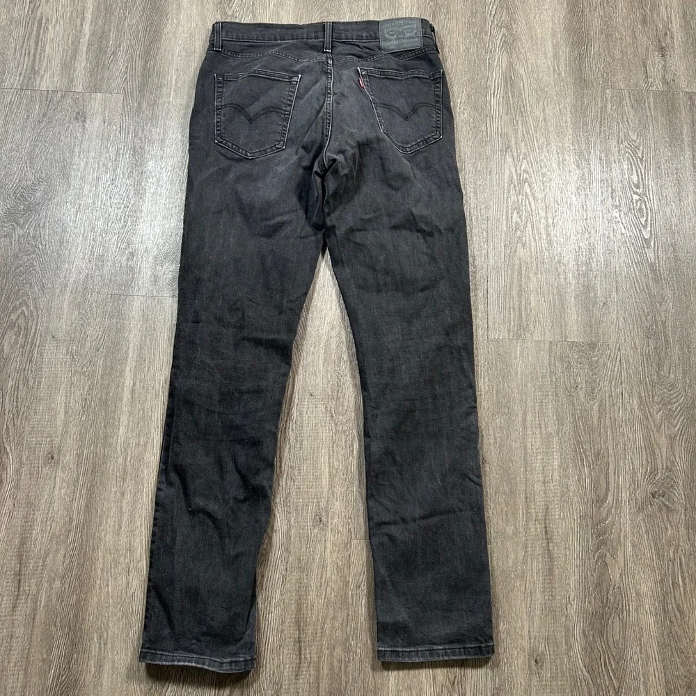 Levi's 541 Athletic Taper Jeans 34x36 Fits (34X34) Black Denim Stretch Mens